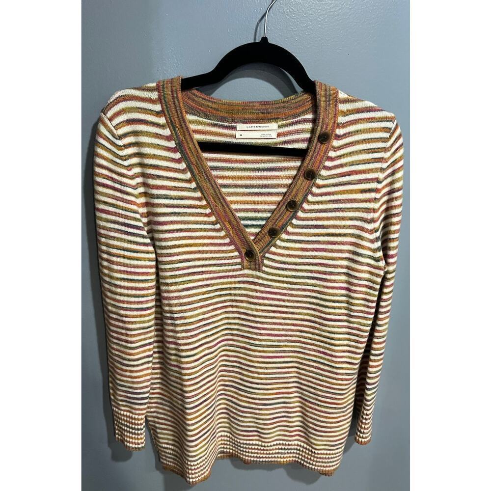Anthropologie V-Neck Sweater in Extra Small